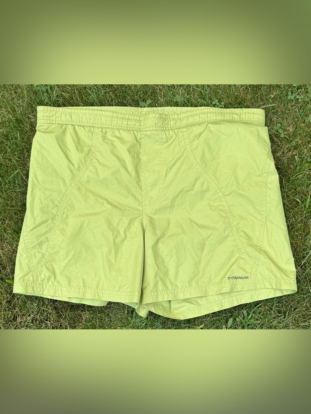 Columbia Women's Lime Athletic Titanium Logo Shorts